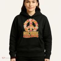 Funny Retro Sixties 60's Stay Trippy Little Hippie Peace Hoodie thumb 5