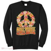 Funny Retro Sixties 60's Stay Trippy Little Hippie Peace Sweatshirt thumb 0