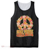 Funny Retro Sixties 60's Stay Trippy Little Hippie Peace Mesh Reversible Basketball Jersey Tank thumb 0