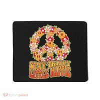 Funny Retro Sixties 60's Stay Trippy Little Hippie Peace Mousepad thumb 0