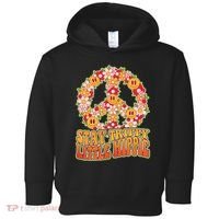 Funny Retro Sixties 60's Stay Trippy Little Hippie Peace Toddler Hoodie thumb 0