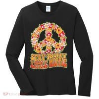 Funny Retro Sixties 60's Stay Trippy Little Hippie Peace Women's Long Sleeve Shirt thumb 0