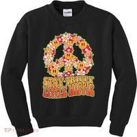 Funny Retro Sixties 60's Stay Trippy Little Hippie Peace Kids Sweatshirt thumb 0