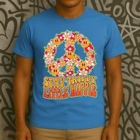 Funny Retro Sixties 60's Stay Trippy Little Hippie Peace T-Shirt thumb 3