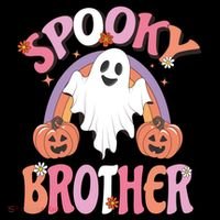 Family Retro Spooky Brother Groovy Retro Halloween Ghost Costume Gift Coffee Mug thumb 5