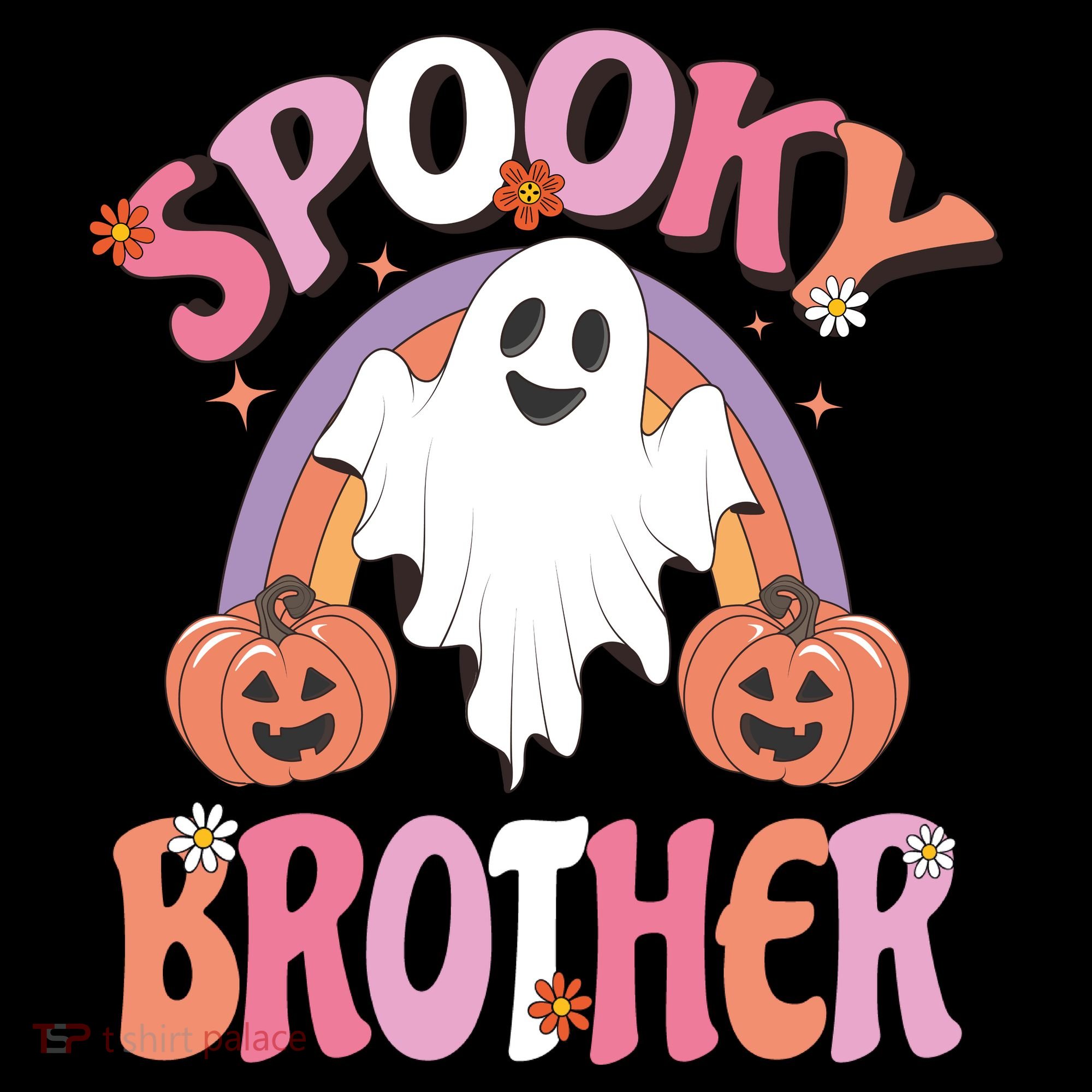 Family Retro Spooky Brother Groovy Retro Halloween Ghost Costume Gift Coffee Mug