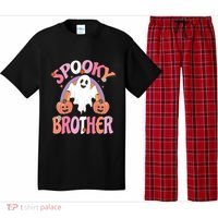Family Retro Spooky Brother Groovy Retro Halloween Ghost Costume Gift Pajama Set thumb 0