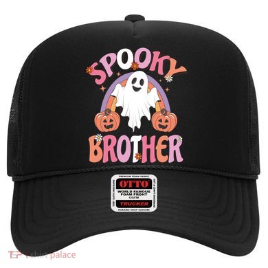 Family Retro Spooky Brother Groovy Retro Halloween Ghost Costume Gift Hat