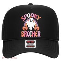 Family Retro Spooky Brother Groovy Retro Halloween Ghost Costume Gift Hat thumb 0