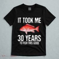 Funny Red Snapper Fishing 30th Birthday 30 Years To Fish T-Shirt thumb 5