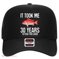 Funny Red Snapper Fishing 30th Birthday 30 Years To Fish Hat thumb 0