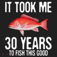 Funny Red Snapper Fishing 30th Birthday 30 Years To Fish Golf Towel thumb 3