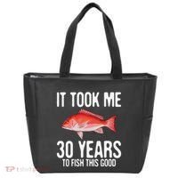 Funny Red Snapper Fishing 30th Birthday 30 Years To Fish Tote Bag thumb 0