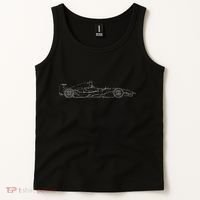 Formula Racecar Schematic Race Car Driver Formula Racing Tank Top thumb 2