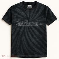 Formula Racecar Schematic Race Car Driver Formula Racing Kids Tie-Dye T-Shirt thumb 0