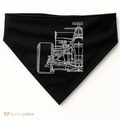 Formula Racecar Schematic Race Car Driver Formula Racing USA-Made Doggie Bandana