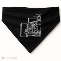 Formula Racecar Schematic Race Car Driver Formula Racing USA-Made Doggie Bandana thumb 0