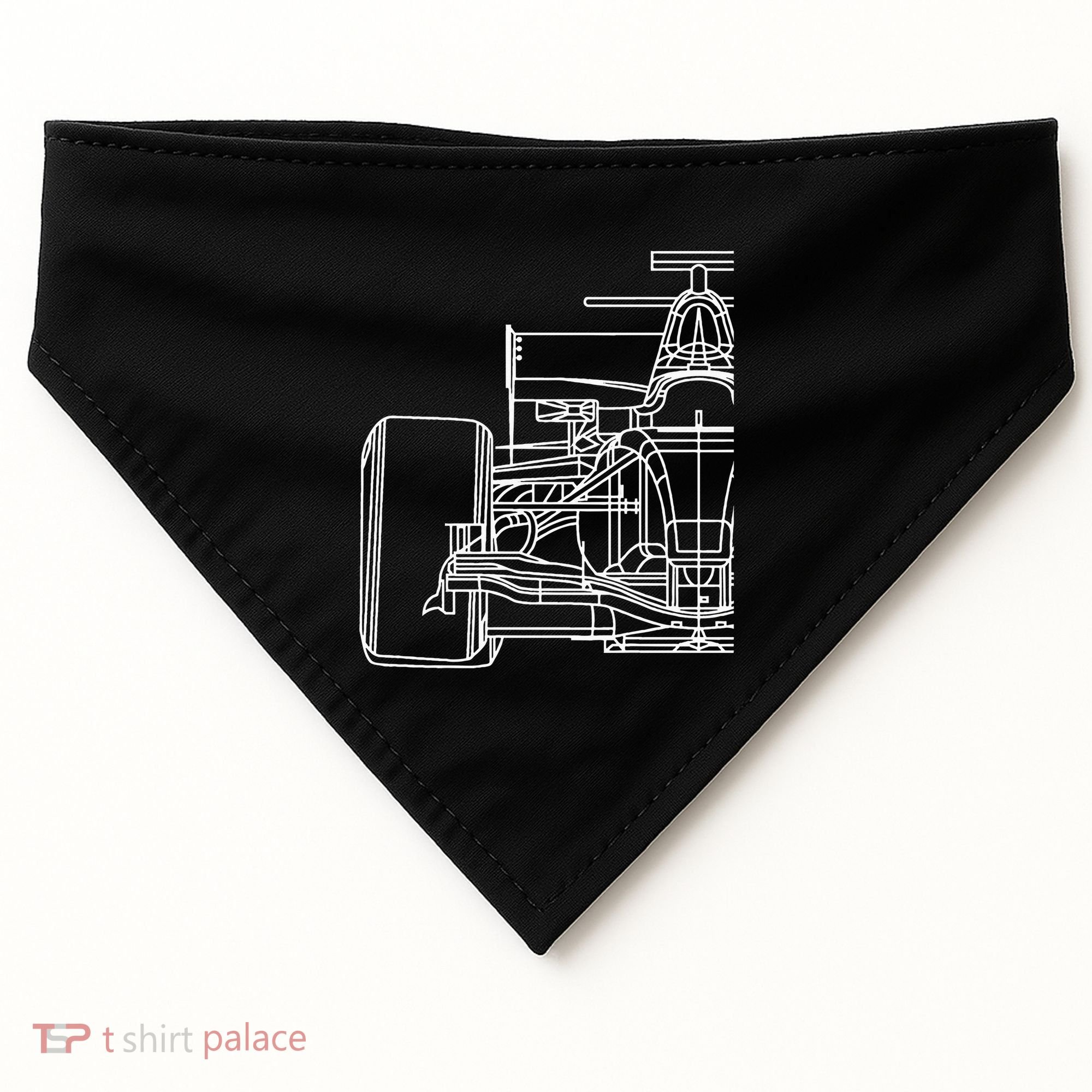 Formula Racecar Schematic Race Car Driver Formula Racing USA-Made Doggie Bandana