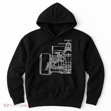 Formula Racecar Schematic Race Car Driver Formula Racing Hoodie
