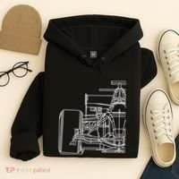 Formula Racecar Schematic Race Car Driver Formula Racing Hoodie thumb 4