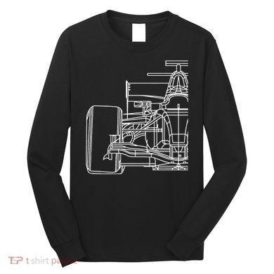 Formula Racecar Schematic Race Car Driver Formula Racing Long Sleeve Shirt