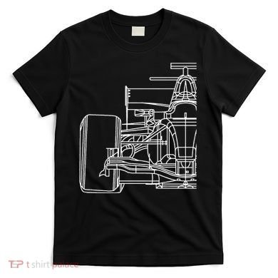 Formula Racecar Schematic Race Car Driver Formula Racing T-Shirt
