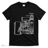 Formula Racecar Schematic Race Car Driver Formula Racing T-Shirt thumb 0