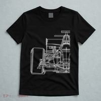 Formula Racecar Schematic Race Car Driver Formula Racing T-Shirt thumb 5