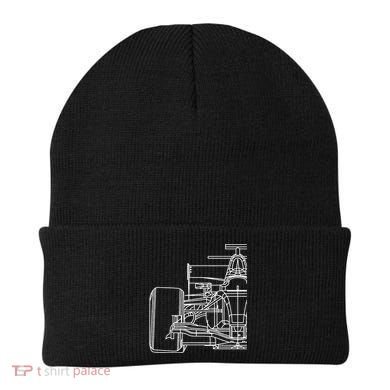 Formula Racecar Schematic Race Car Driver Formula Racing Beanie