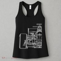 Formula Racecar Schematic Race Car Driver Formula Racing Women's Tank Top thumb 3