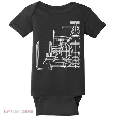 Formula Racecar Schematic Race Car Driver Formula Racing Baby Bodysuit