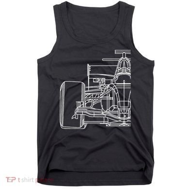 Formula Racecar Schematic Race Car Driver Formula Racing Tank Top