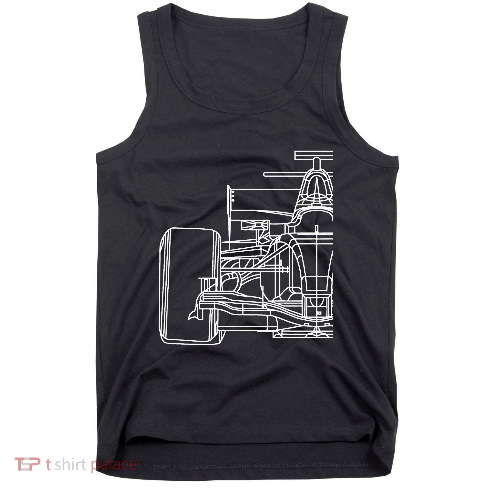Formula Racecar Schematic Race Car Driver Formula Racing Tank Top