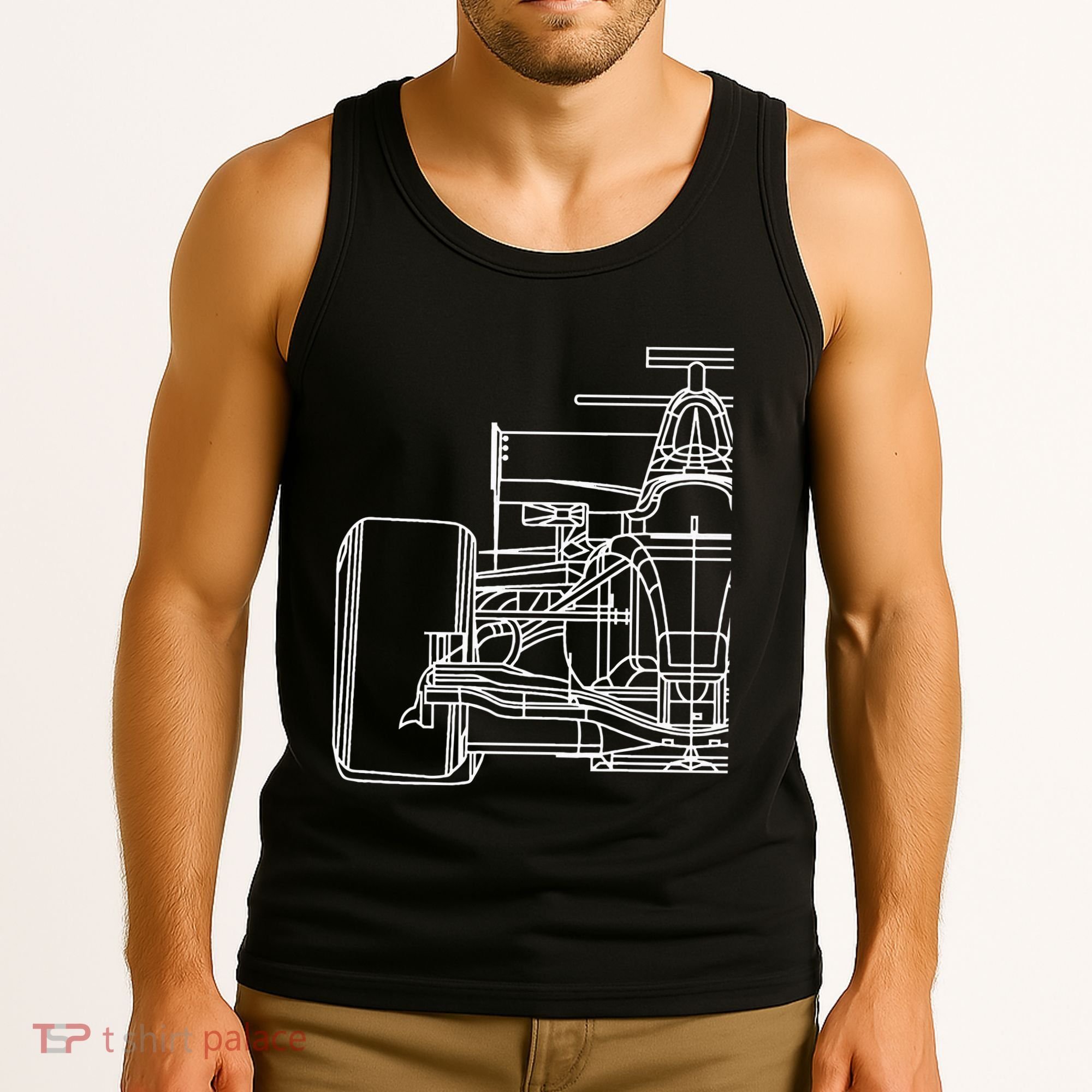 Formula Racecar Schematic Race Car Driver Formula Racing Tank Top
