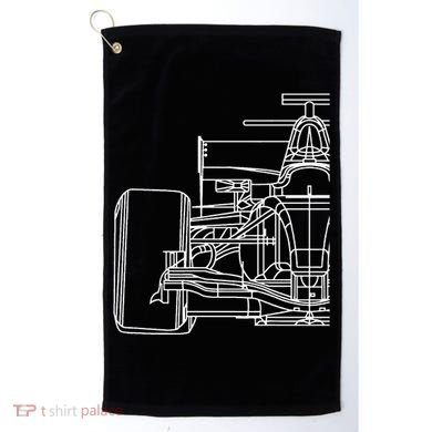 Formula Racecar Schematic Race Car Driver Formula Racing Golf Towel