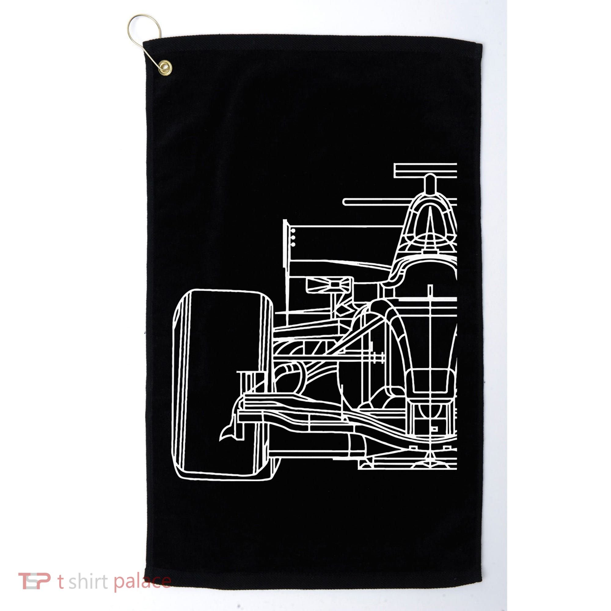 Formula Racecar Schematic Race Car Driver Formula Racing Golf Towel