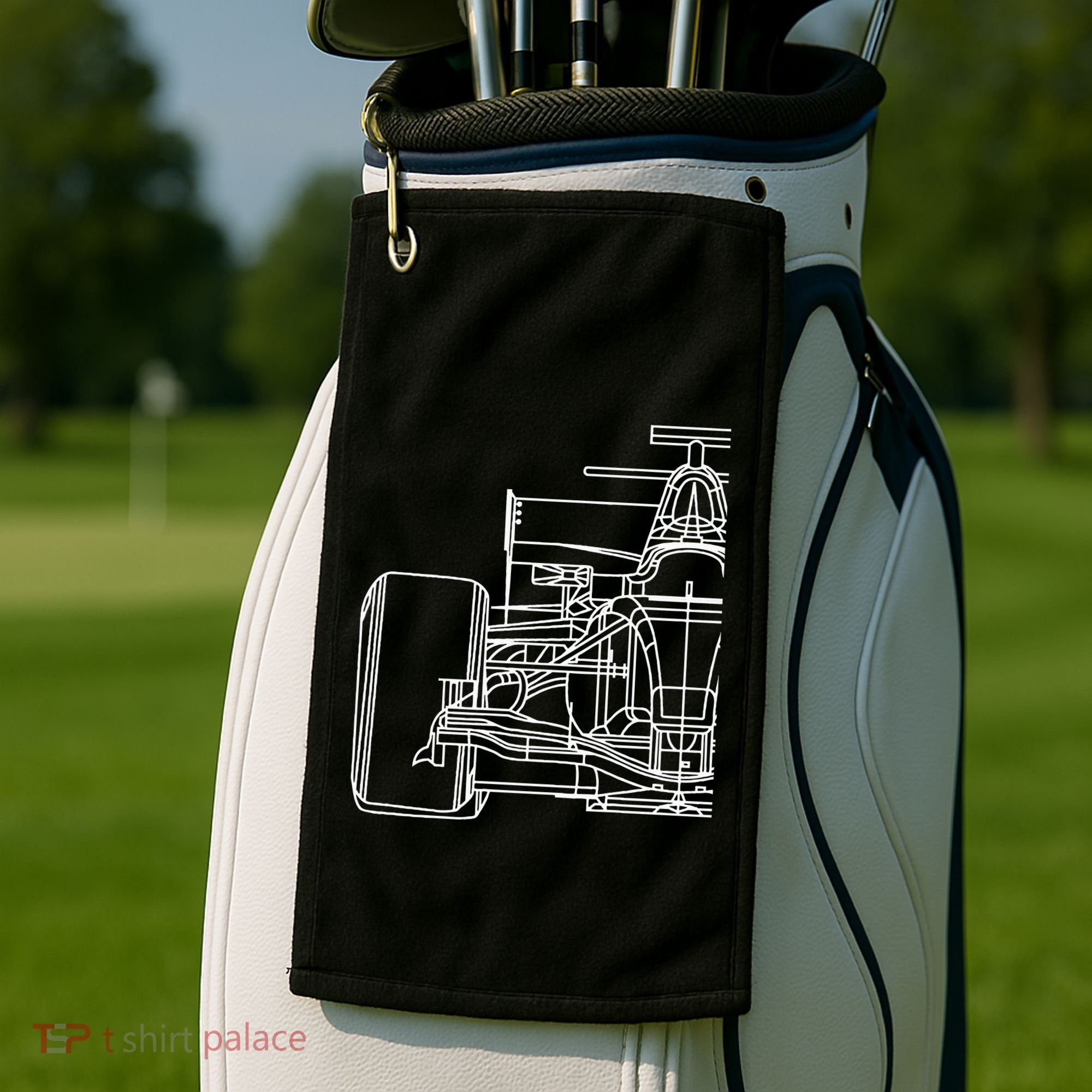 Formula Racecar Schematic Race Car Driver Formula Racing Golf Towel