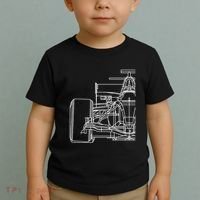 Formula Racecar Schematic Race Car Driver Formula Racing Toddler T-Shirt thumb 2