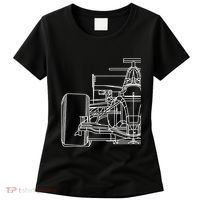 Formula Racecar Schematic Race Car Driver Formula Racing Women's T-Shirt thumb 0
