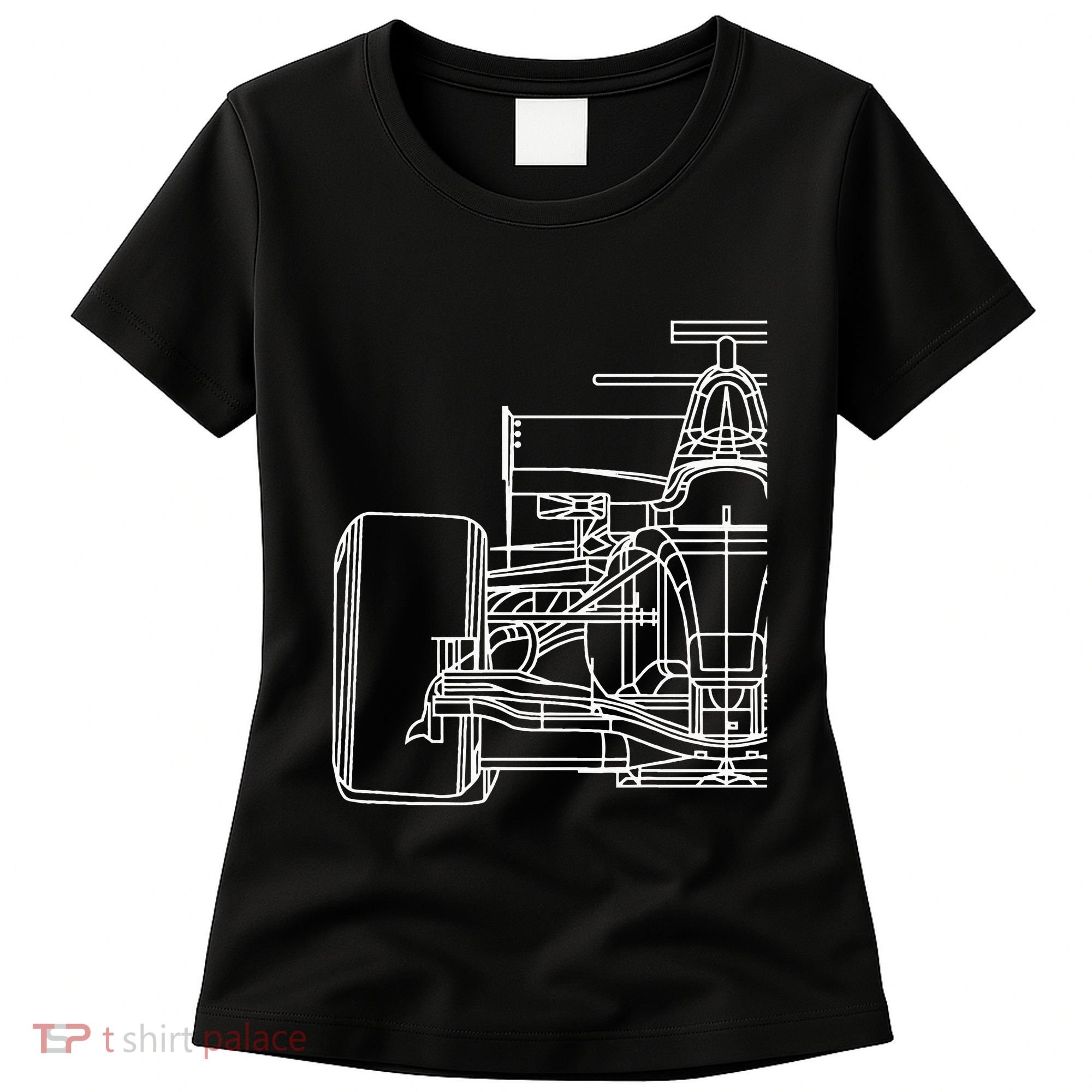 Formula Racecar Schematic Race Car Driver Formula Racing Women's T-Shirt