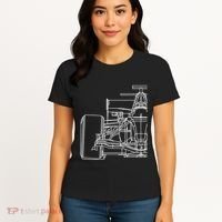 Formula Racecar Schematic Race Car Driver Formula Racing Women's T-Shirt thumb 4