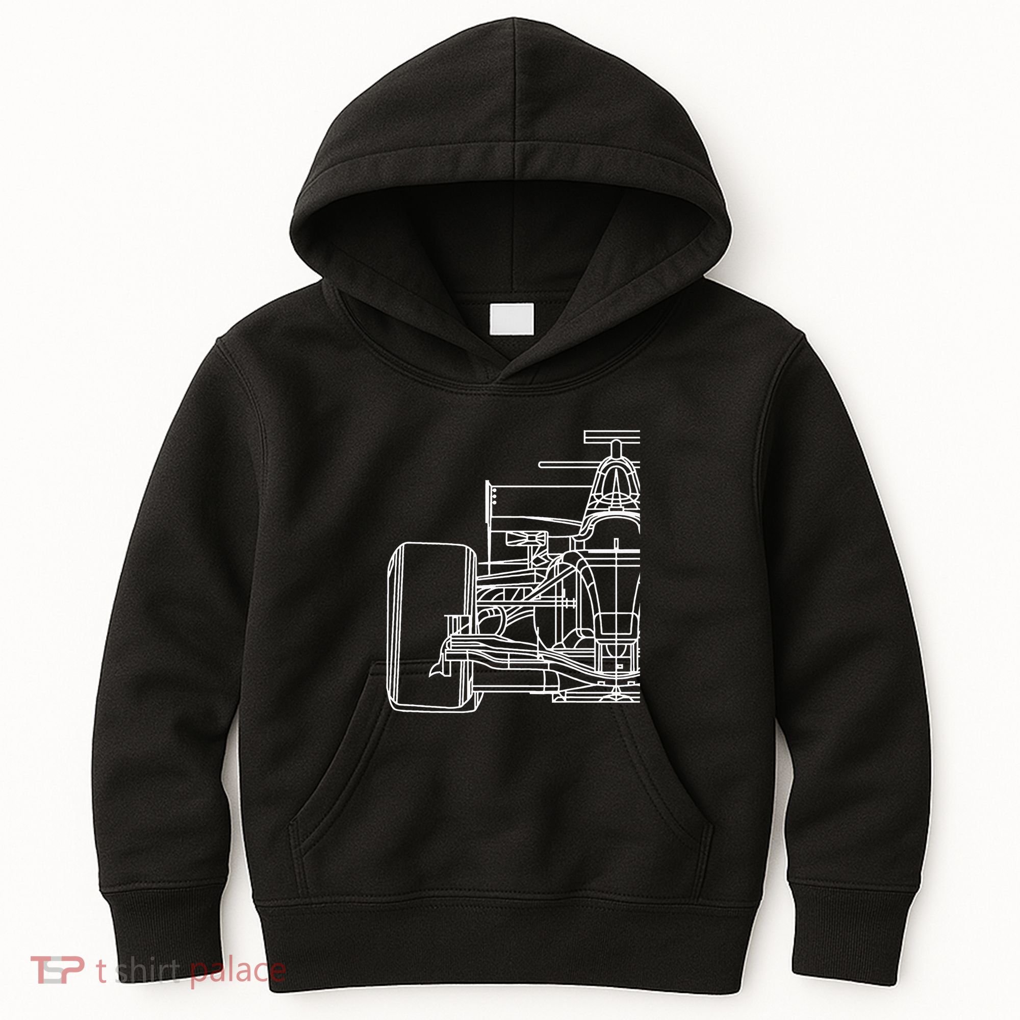 Formula Racecar Schematic Race Car Driver Formula Racing Kids Hoodie