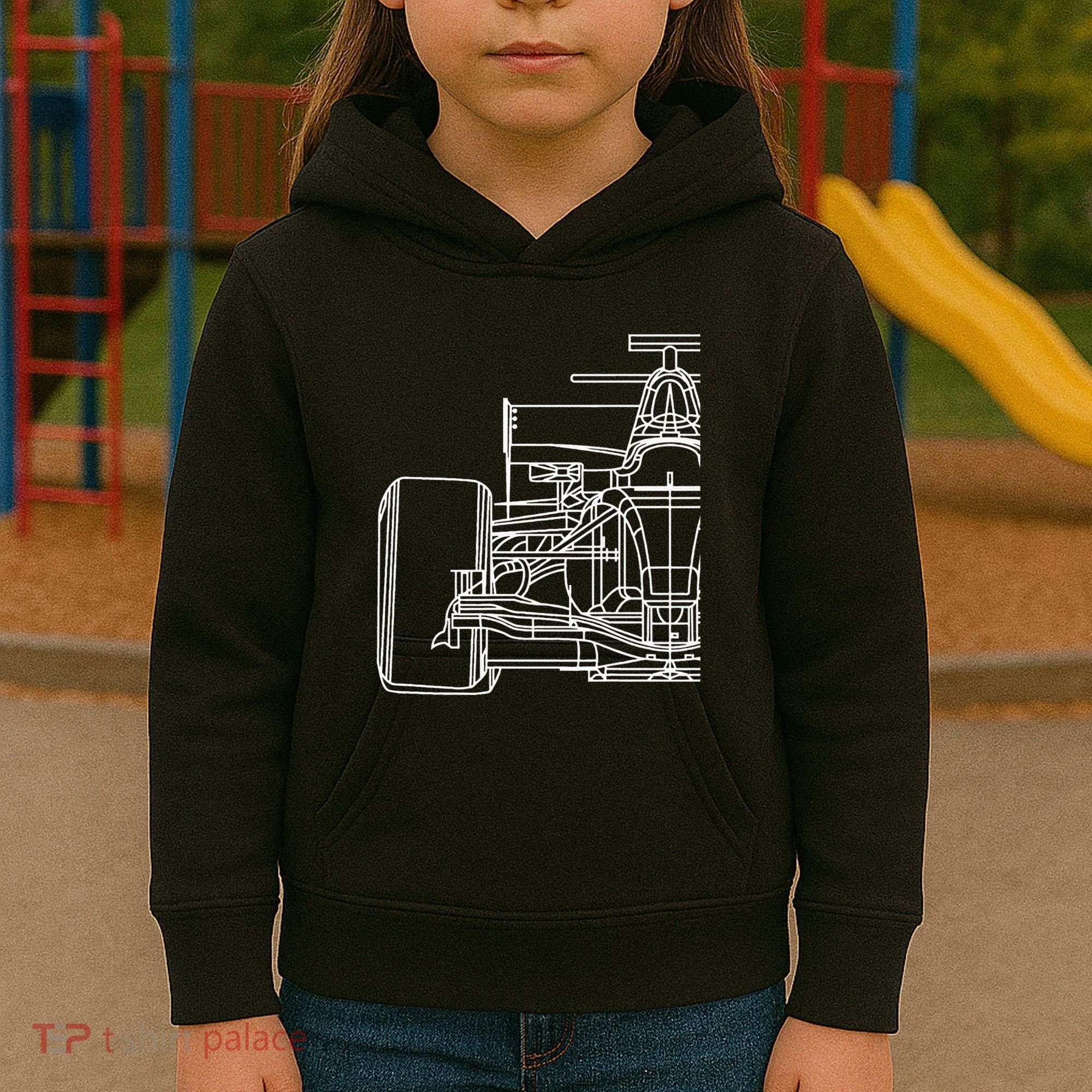 Formula Racecar Schematic Race Car Driver Formula Racing Kids Hoodie