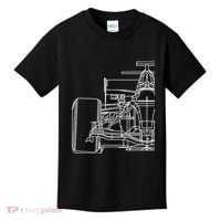 Formula Racecar Schematic Race Car Driver Formula Racing Kids T-Shirt thumb 0
