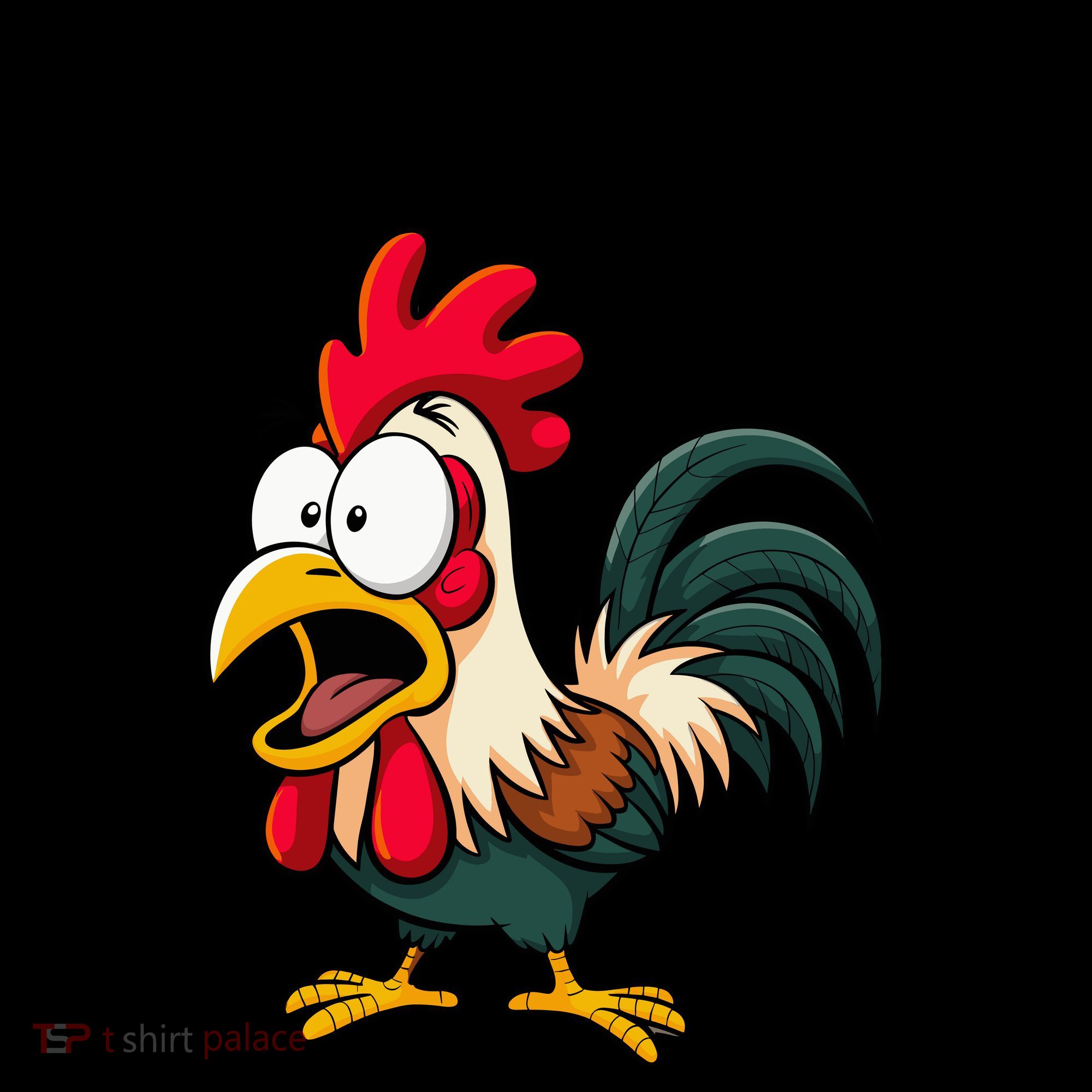 F-CAW-F Rooster Screaming Chicken Clucking Meme Coffee Mug