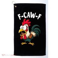 F-CAW-F Rooster Screaming Chicken Clucking Meme Golf Towel thumb 0