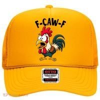 F-CAW-F Rooster Screaming Chicken Clucking Meme Hat thumb 0