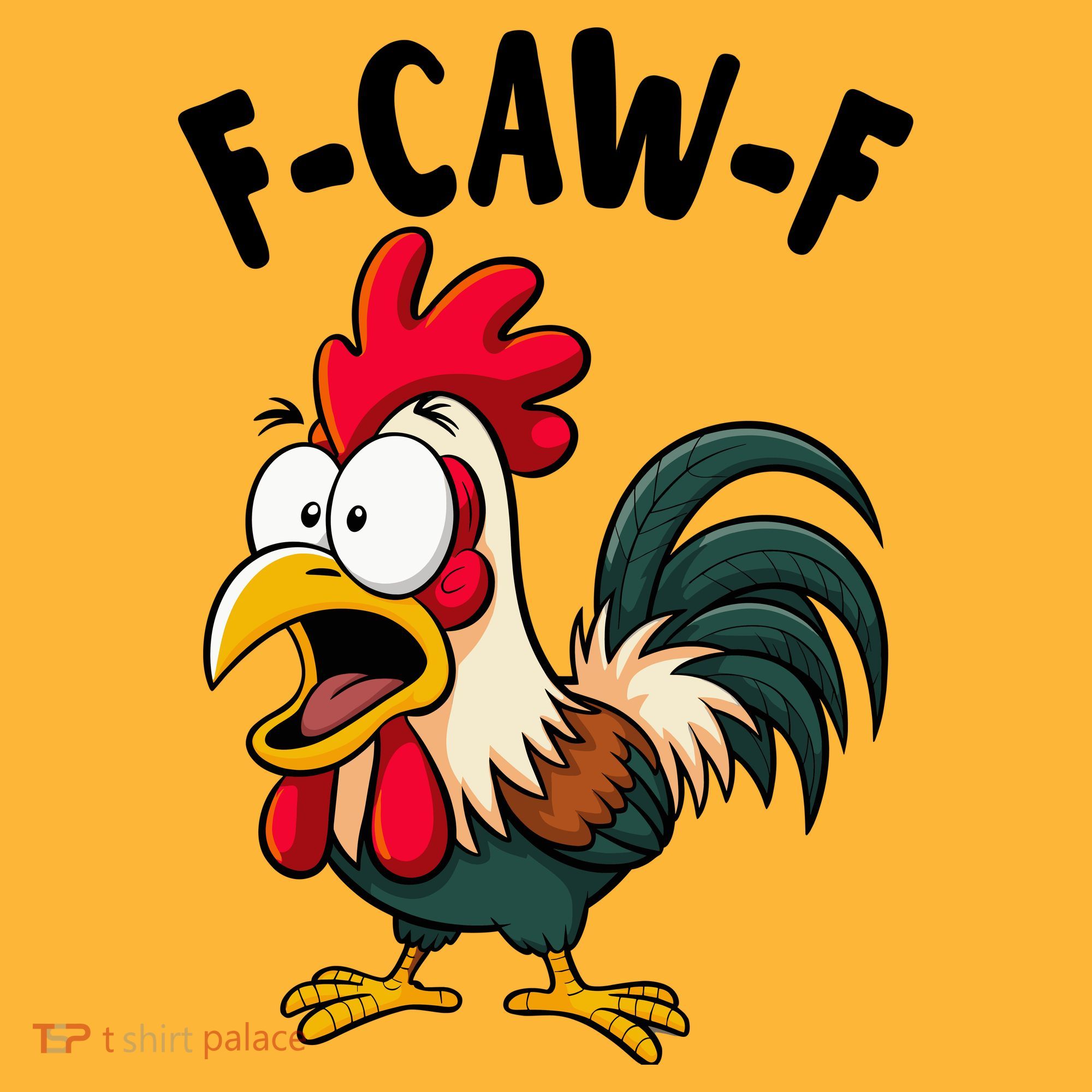 F-CAW-F Rooster Screaming Chicken Clucking Meme Hat