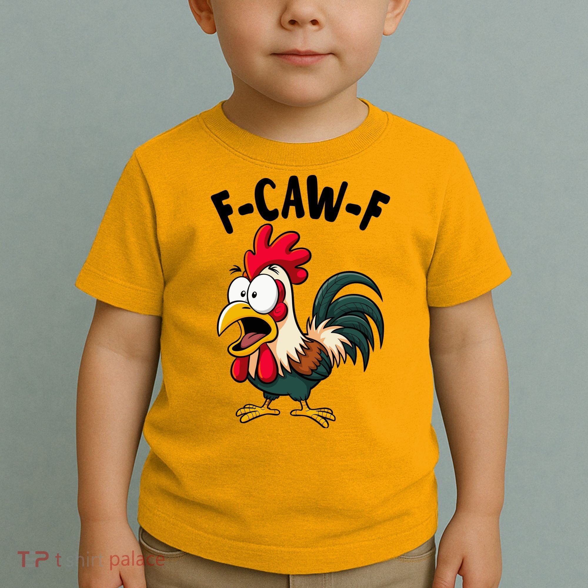 F-CAW-F Rooster Screaming Chicken Clucking Meme Toddler T-Shirt