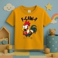 F-CAW-F Rooster Screaming Chicken Clucking Meme Toddler T-Shirt thumb 3